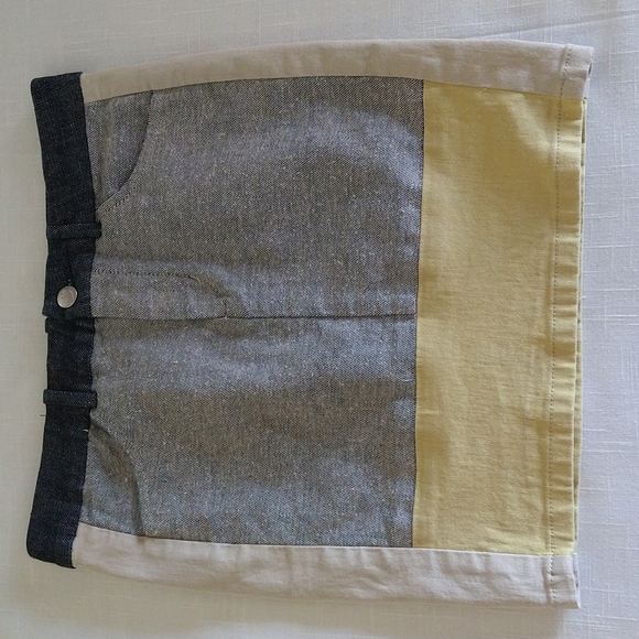 Joe's  denim colorblock Jacqui mini skirt  size 25 - Picture 6 of 12